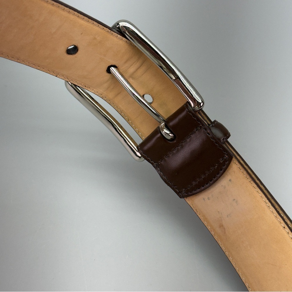 Coach Brown Calfskin Leather Belt - Picture 3 of 8